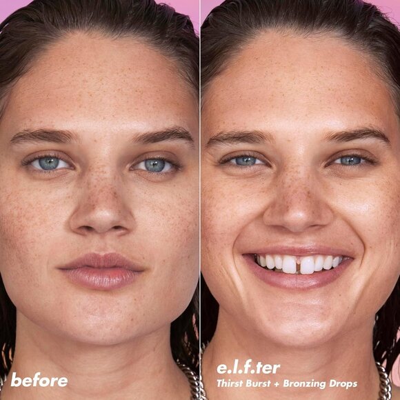 SKIN The Hottest Drops Duo, Holy Hydration! Thirst Burst & Bronzing Skincare Set - Picture 6 of 8